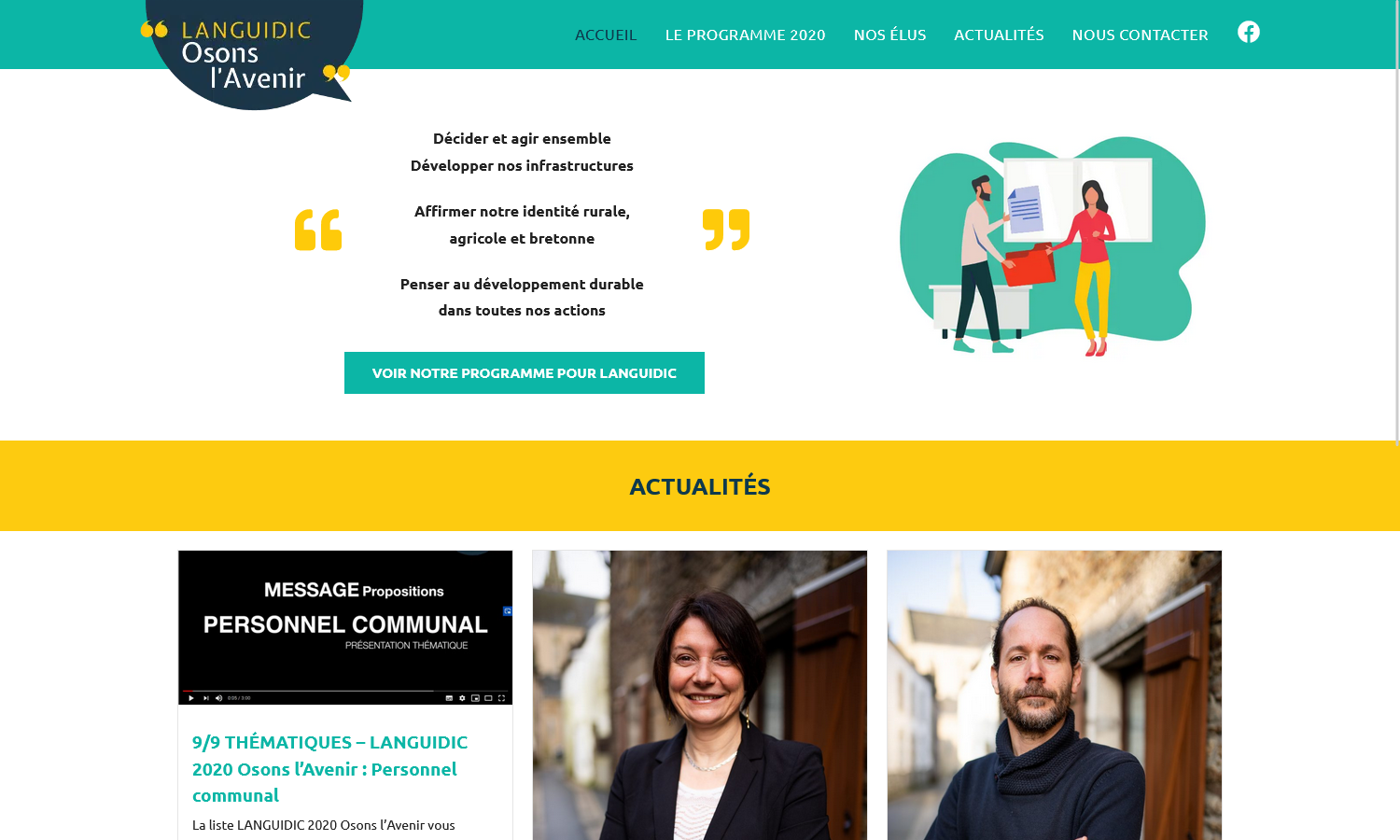 Création du site Internet de Languidic Osons l’Avenir