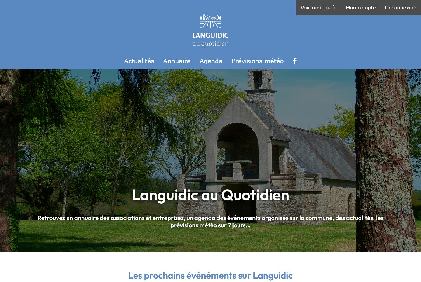 Création du site Internet de l’annuaire Languidic au Quotidien