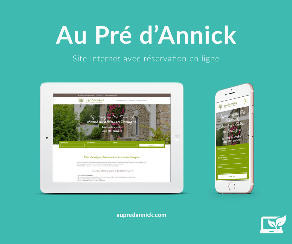 aupredannick Site Internet avec réservation en ligne, aupredannick.com