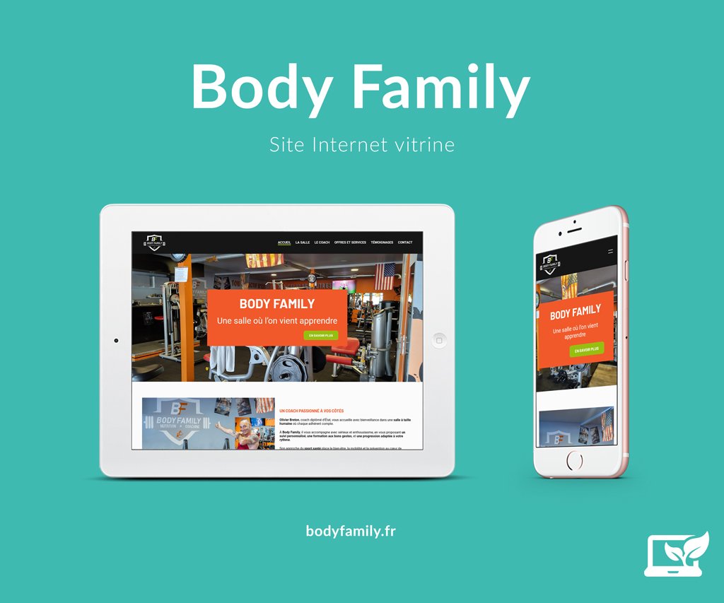Refonte du site Internet de la salle de sport Body Family, à Vannes